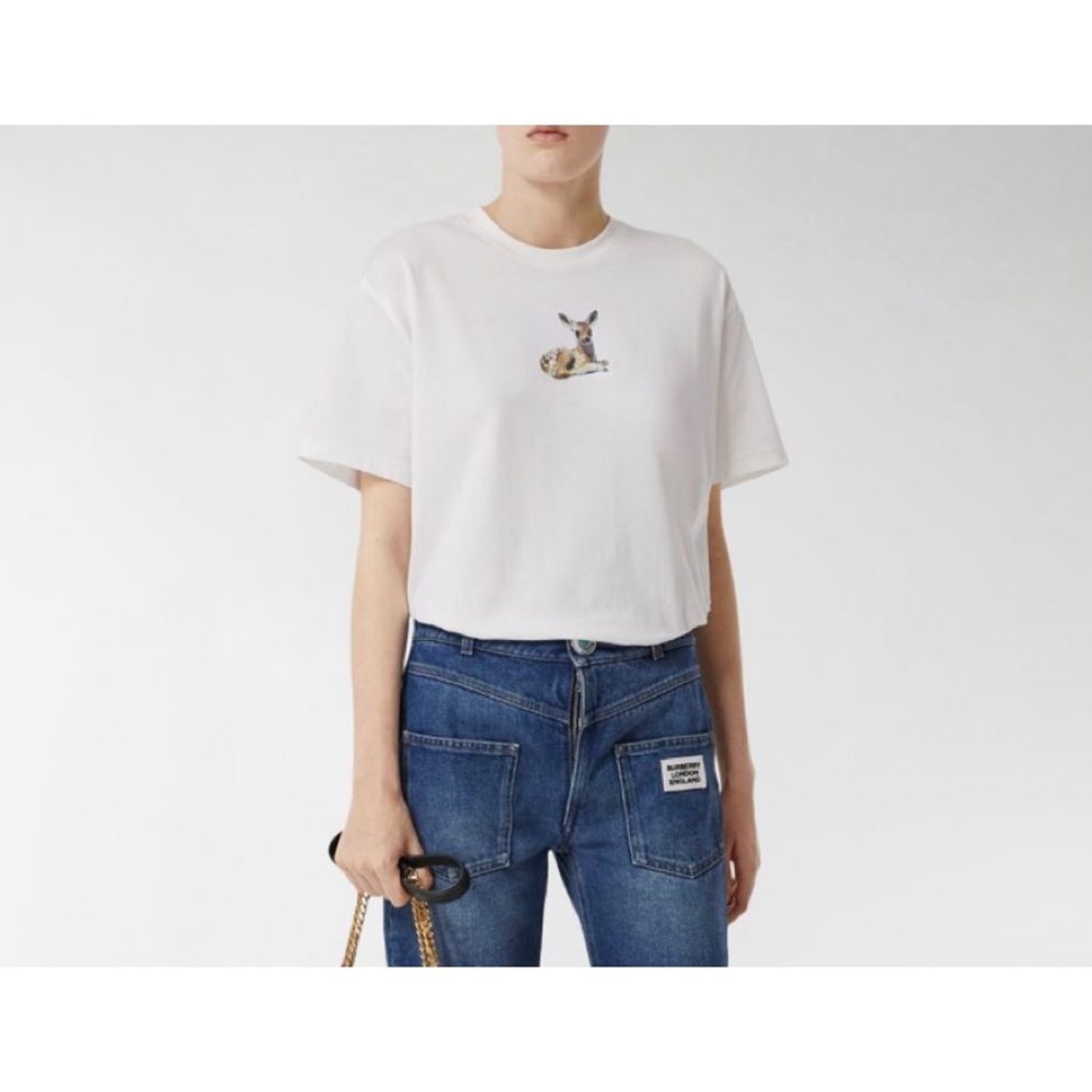 Burberry Deer Print T-shirt